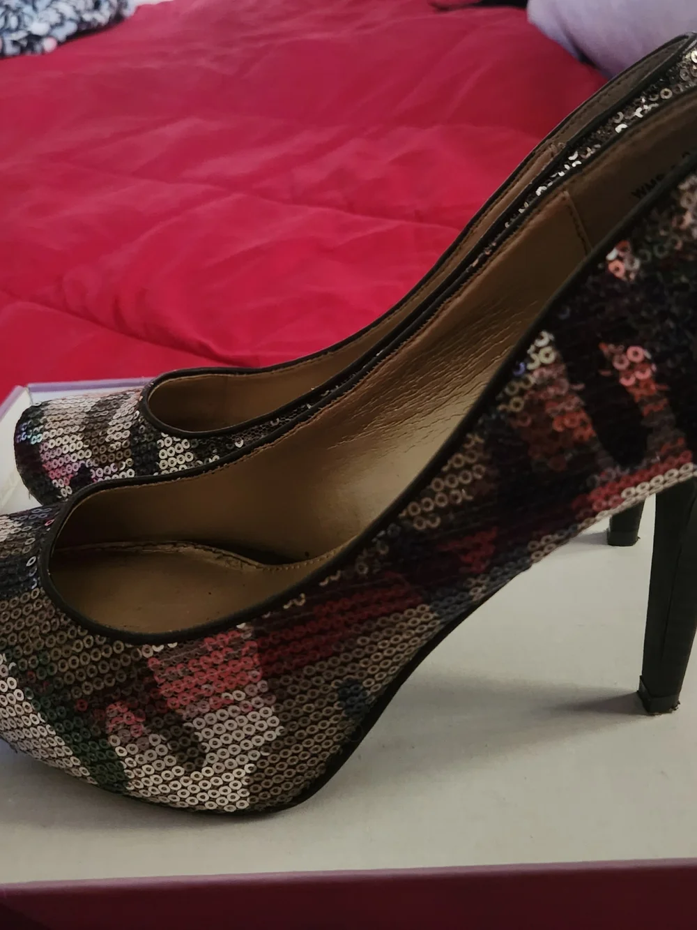 Cato Women's Sequin Camouflage Pointed-Toe Pumps - Multi